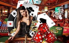 Dealer profesional di meja baccarat
