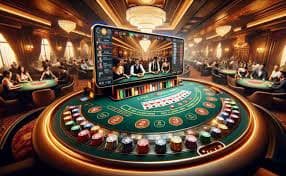Live roulette table dengan dealer profesional dan multiple angles